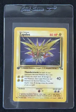 Pokemon Cards: Fossil 1st Edition Rare: Zapdos 30/62 - Image 5