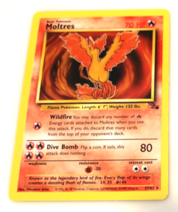 Moltres 27/62 RARE 1st Edition 1999 Non-Holo Pokemon Card Never Played - Image 1