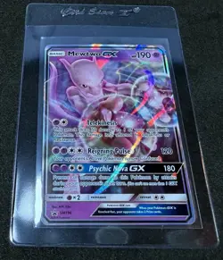 Mewtwo GX SM196 Detective Pikachu Ultra Rare Holo Promo Pokemon Card - MINT! - Image 1
