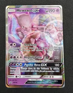 Mewtwo GX SM196 Detective Pikachu Ultra Rare Holo Promo Pokemon Card - MINT! - Image 4