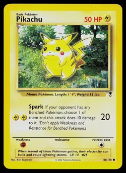 Pokemon Card - Pikachu Legendary Collection 86/110 Common - Image 1