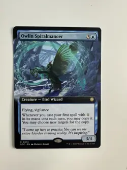 x1 Owlin Spiralmancer - Extended Art R MTG Commander: Secrets of Strixhaven M/NM - Image 1