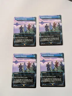 MTG Final Fantasy Preordain Set Of 4 - Image 1
