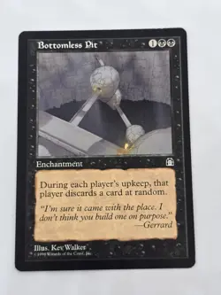 MTG Bottomless Pit Stronghold Regular NM Vintage Magic The Gathering - Image 1