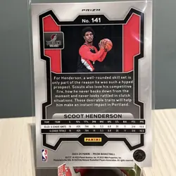 2023-24 Panini Prizm - Silver Prizm #141 Scoot Henderson (RC) Centered Clean 🔥 - Image 2