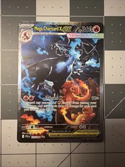 Pokemon TCG Phantasmal Flames Mega Charizard X ex 125/094 NEAR MINT NM SIR Holo - Image 1