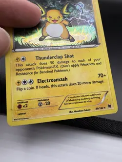 Pokemon Raichu 49/162 Breakthrough Cracked Ice MP - Image 5