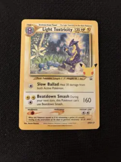 Light Toxtricity SWSH137 Celebrations Holo Black Star Promo Pokemon TCG - Image 1