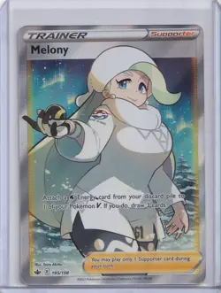 Pokemon TCG Melony 195/198 Chilling Reign Full Art Trainer NM - Image 1
