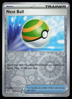 Nest Ball 084/091 Reverse Holofoil Pokemon TCG SV: Paldean Fates NM - Image 1