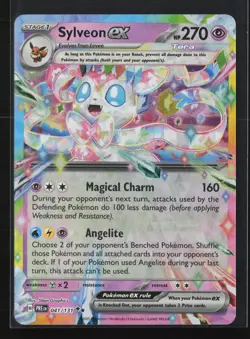 Sylveon ex - 041/131 Holo Pokemon TCG SV: Prismatic Evolutions NM - Image 1