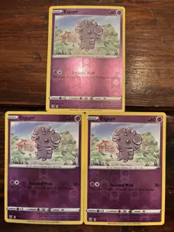 (3) Pokemon TCG Espurr 060/163 Reverse Holo LOT! Battle Styles - Image 1
