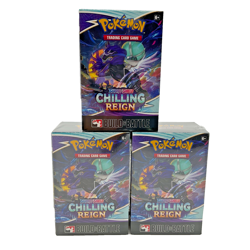 Lot of (3) Pokemon TCG Sword & Shield Chilling Reign Build & Battle Boxes SEALED - Image 1