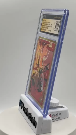 Red Yanran Signed Sketched 2023 Pokemon Classic Fire Energy CGC AU AUTO 10 - Image 2