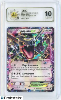 2015 Pokemon XY Promos #XY69 Rayquaza Ex LCC 10 GEM MINT - Image 1