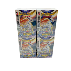 Lot of (4) Pokemon TCG Sword & Shield Brilliant Stars Build & Battle Boxes NEW - Image 1