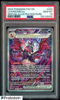 2024 Pokemon PAF EN #234 Charizard ex Special Illustration Rare PSA 10 GEM MINT - Image 1