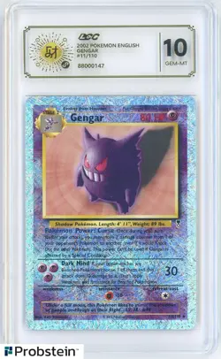 2002 Pokemon Legendary Collection #11 Gengar Reverse Holo Foil LCC 10 GEM MINT - Image 1