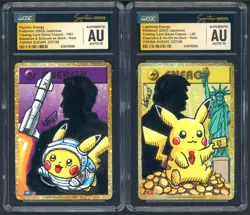 Yukina Suzuki Signed Skethed 2023 Pokemon Energy Cards USA CGC AU AUTO 10 Set(2) - Image 1