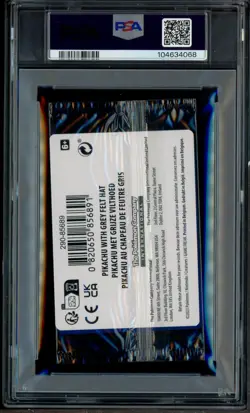 Pokemon Pikachu with Grey Felt hat Van Gogh 085 Graded Sealed Promo PSA 10 - Image 3