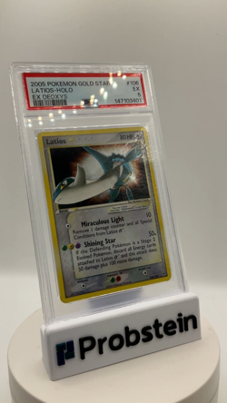 2005 Pokemon EX Deoxys #106 Latios Gold Star Holo PSA 5 EX - Image 2