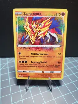 Pokemon TCG Zamazenta 102/185 Swsh04: Vivid Voltage Holo B - Image 1