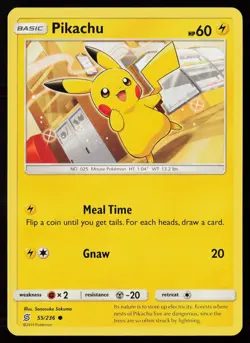 Pikachu (55) 55/236 Normal Pokemon TCG SM - Unified Minds NM - Image 1