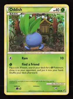 Oddish 60/90 Regular Pokemon TCG Undaunted MP - Image 1