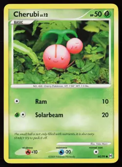 Cherubi (Yuka Morii Clay) 60/99 Regular Pokemon TCG Arceus LP - Image 1