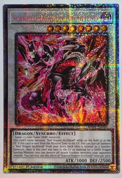 Yugioh Scarred Dragon Archfiend RA05-EN044 Starlight Rare 1st Edition - Image 1