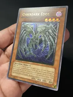 Yugioh Cyberdark Edge 1st Ed Ultimate Rare CDIP-EN002 NM Misprint Foil Shift - Image 1