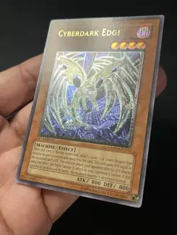 Yugioh Cyberdark Edge 1st Ed Ultimate Rare CDIP-EN002 NM Misprint Foil Shift - Image 2