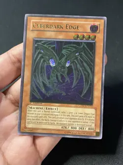 Yugioh Cyberdark Edge 1st Ed Ultimate Rare CDIP-EN002 NM Misprint Foil Shift - Image 3