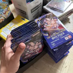 LOT OF (38) One Piece OP14 Sleeved Booster Pack The Azure Seas Seven English Sea - Image 2