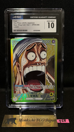 CGC GEM MINT 10 Enel OP05-098 ONE PIECE Card Limited Card Collection vol.1 - Image 1