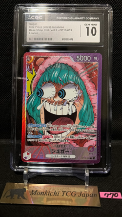 CGC GEM MINT 10 Sugar OP10-003 ONE PIECE Card Limited Card Collection vol.1 - Image 1
