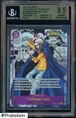 2023 One Piece Awakening of The New Era OP05069 Trafalgar Law Manga BGS 9.5 - Image 1