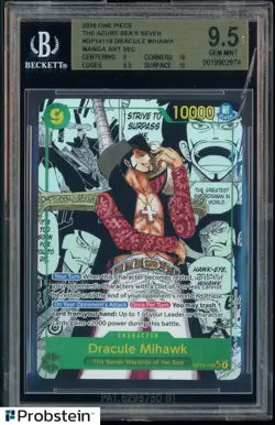 2026 One Piece OP14-EB04 En Manga Alternate Art #119 Dracule Mihawk BGS 9.5 - Image 1