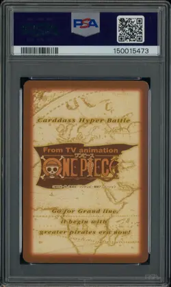 1999 ONE PIECE CARDDASS LUFFY C01 HYPER BATTLE FIRST STAGE CHB JAPANSE PSA 9 - Image 3