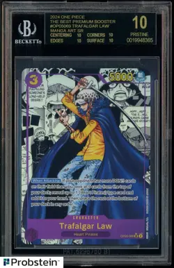 2024 One Piece The Best Premium OP05069 Trafalgar Law Manga BGS 10 BLACK LABEL - Image 1