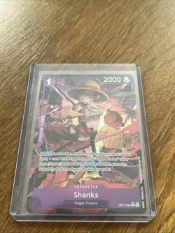 Shanks • OP13-065 Alt Art SR Carrying on His Will Holo Foil One Piece TCG NM - Image 1
