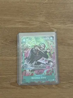 Bandai One Piece Roronoa Zoro OP13-037 Carrying on His Will Rare Holo EN - Image 1