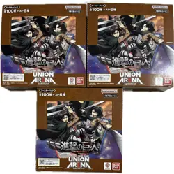 Union Arena Attack on Titan Box Factory Sealed Japanese 3BOX - Image 1