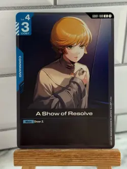 Gundam Card Game - A Show of Resolve - Newtype Rising - GD01-100 U - NM - Image 1