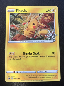 Pikachu - (Holiday Calendar) SWSH153 SWSH: Sword & Shield Promo Cards Holo - Image 1