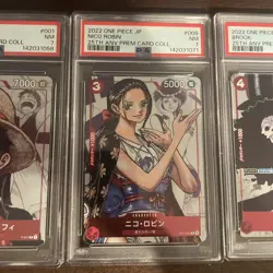 One Piece Japanese 25th Anniversary Promo Lot Of 3 Cards (PSA 6, 7, 7) - Image 3