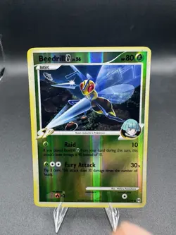 Pokemon TCG Beedrill G Arceus Holo Card 53/99 2009 Reverse Holo LP/MP - Image 1