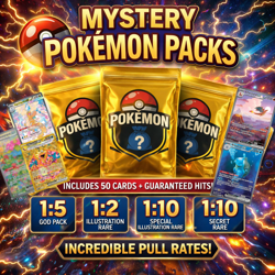 Mystery Pokemon Pack Of 25 Cards 🎴 Rare + Holo Guaranteed | Vintage & Modern 4521329346045 - Image 1