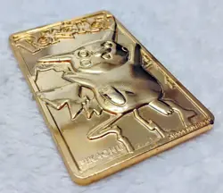 1999 Pokemon Burger King 23K Gold Plated Pikachu Card - Image 4