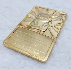 1999 Pokemon Burger King 23K Gold Plated Pikachu Card - Image 5